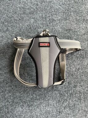 KONG Reflective Large Dog Harness Gray Heavy Duty Straps and Hardware